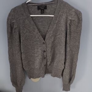 Charter Club Gray Cashmere Cardigan